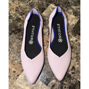 ROTHY’S THE POINT SLIP ON FLATS SIZE 8.5 PETAL PINK (No Box)